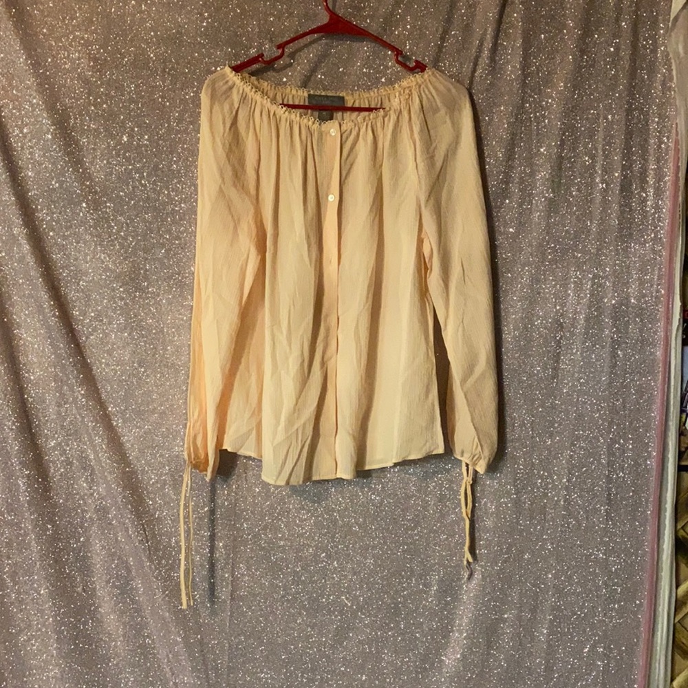 Light pink lightweight blouse